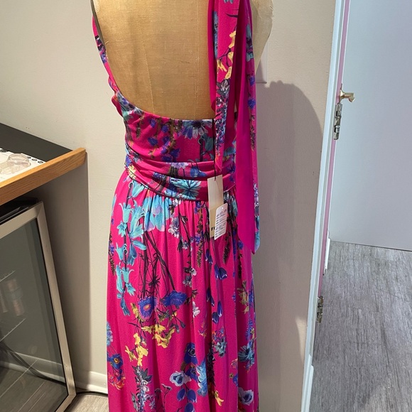 Brand New Fuzzi Floral Halter Dress - Picture 3 of 4